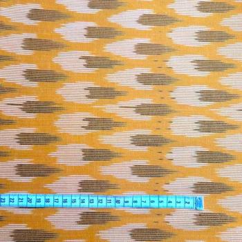 Preview: Ikat Stoff aus Indien – YELLOW